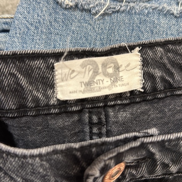 Free People Distressed Black Mom Jeans - Picture 8 of 9